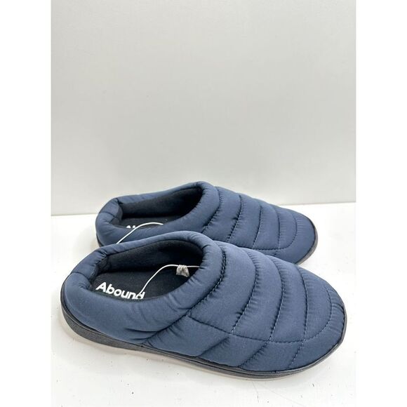 Abound Slippers Mens Size 10 Medium Blue Slip On Puffer in Navy Cozy NEW - Picture 3 of 8